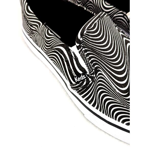 Keds shoes sz 8 NWOT Black and White swirl - Picture 2 of 7
